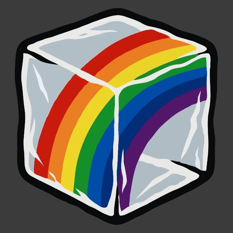 Regenbogen im Würfel
