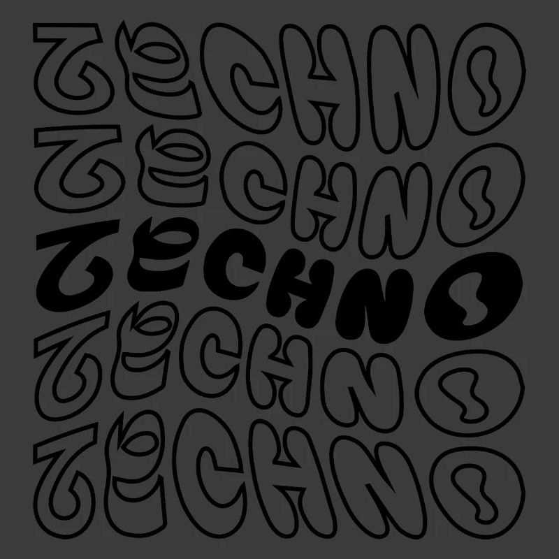 Conception de logo Techno wavy.