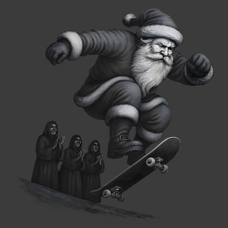 Weihnachts Skate Santa Sprung