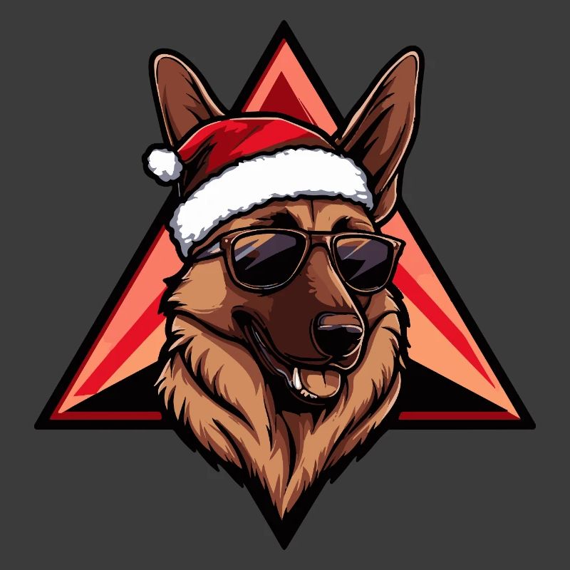 Santa Schäferhund Sonnenbrille