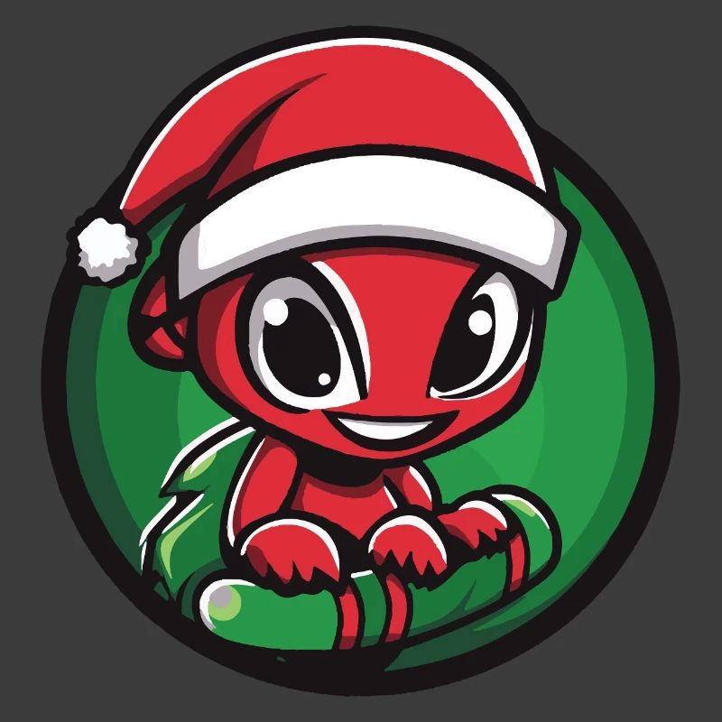 Ant with Santa hat