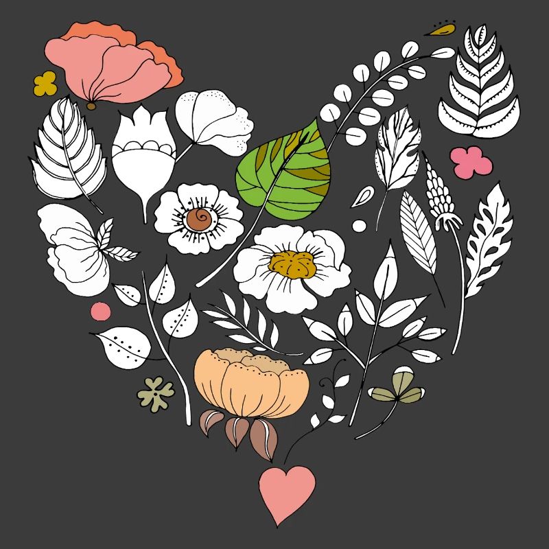 Florales Herz
