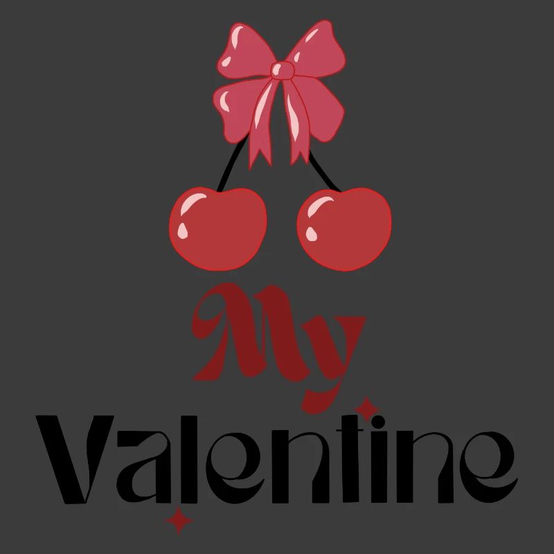 My Valentine Cherry Bow