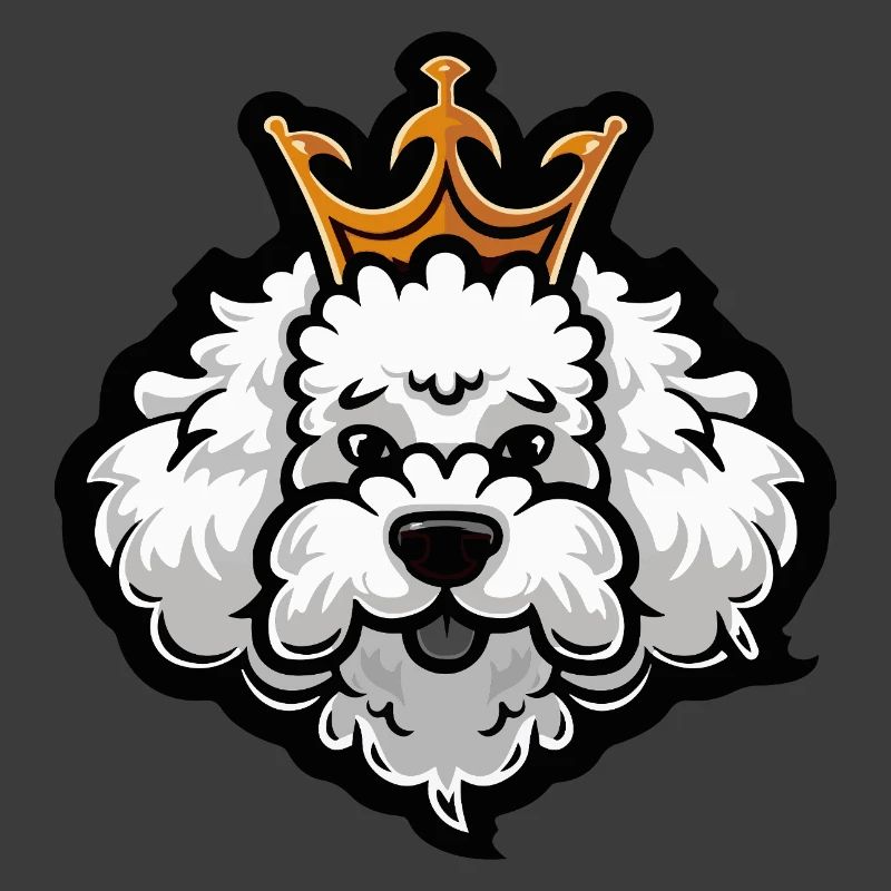 Pudel Hund Krone