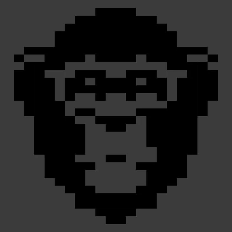 Pixeliges Affengesichtsdesign