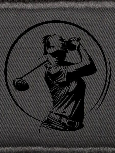 Golfer Frau Silhouette