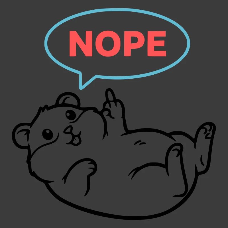 Hamster Nope Comic Coloré
