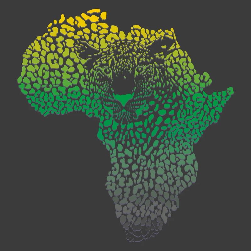 Afrique _continent_silhouette _leopard_head_and_