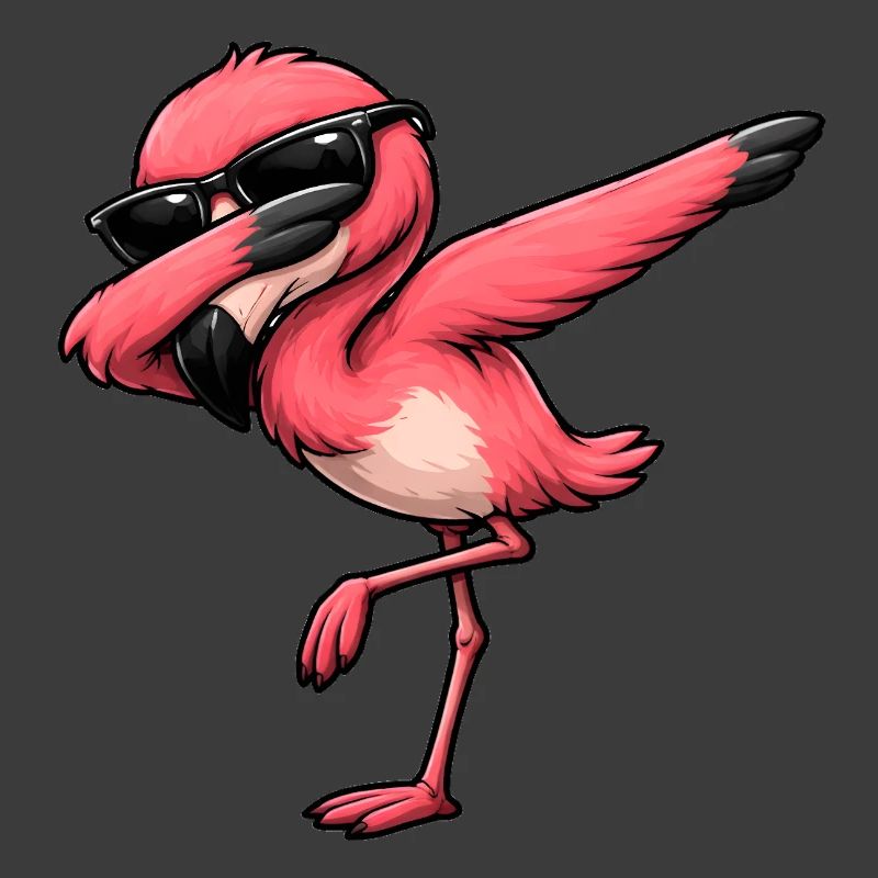 Dabbing Flamingo