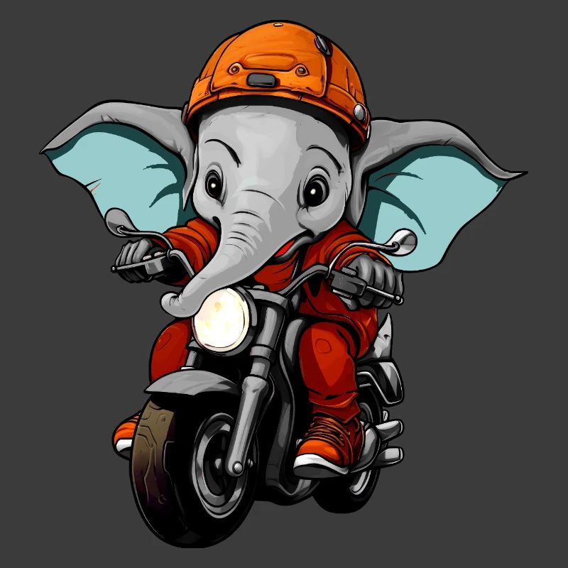 Motorrad Elefanten