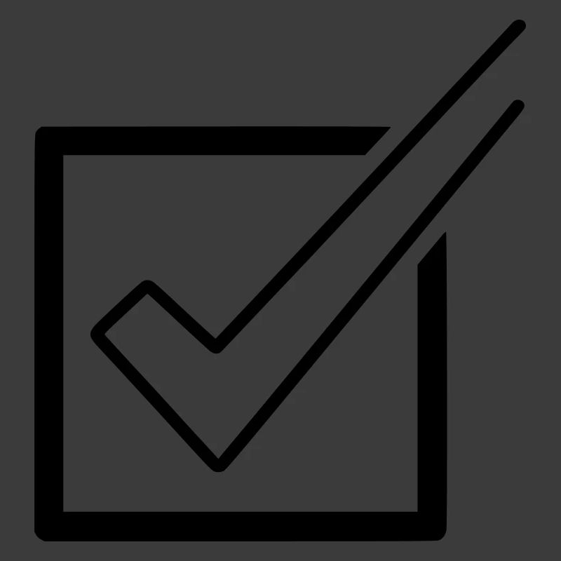 Checklist Tick Box Done