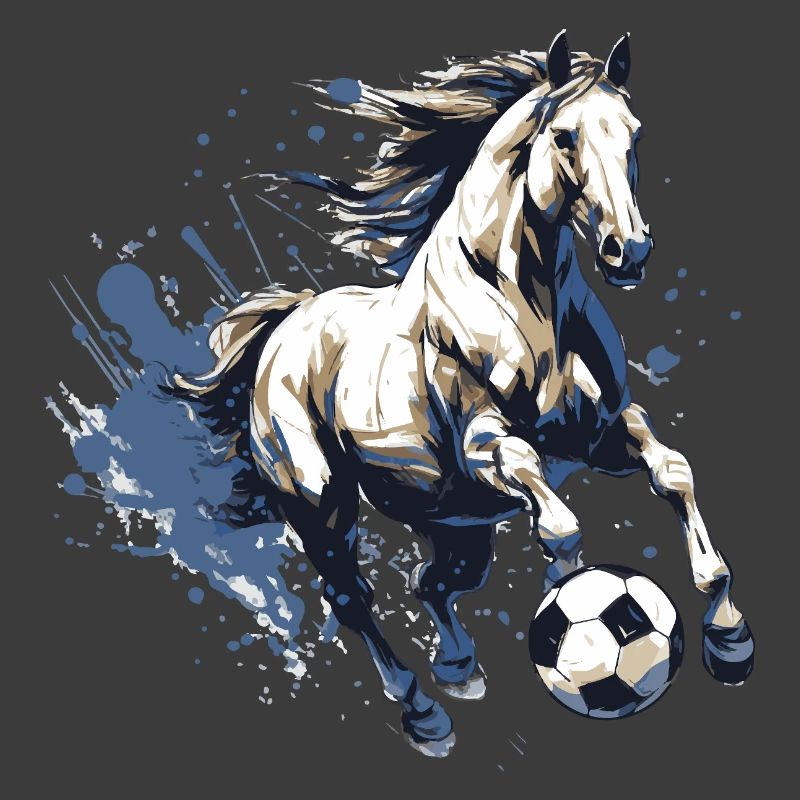 Pferd Fussball Team