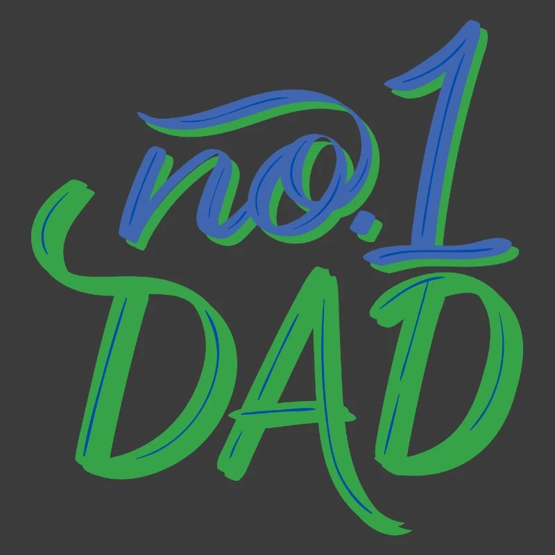 No.1 Dad – Handlettering