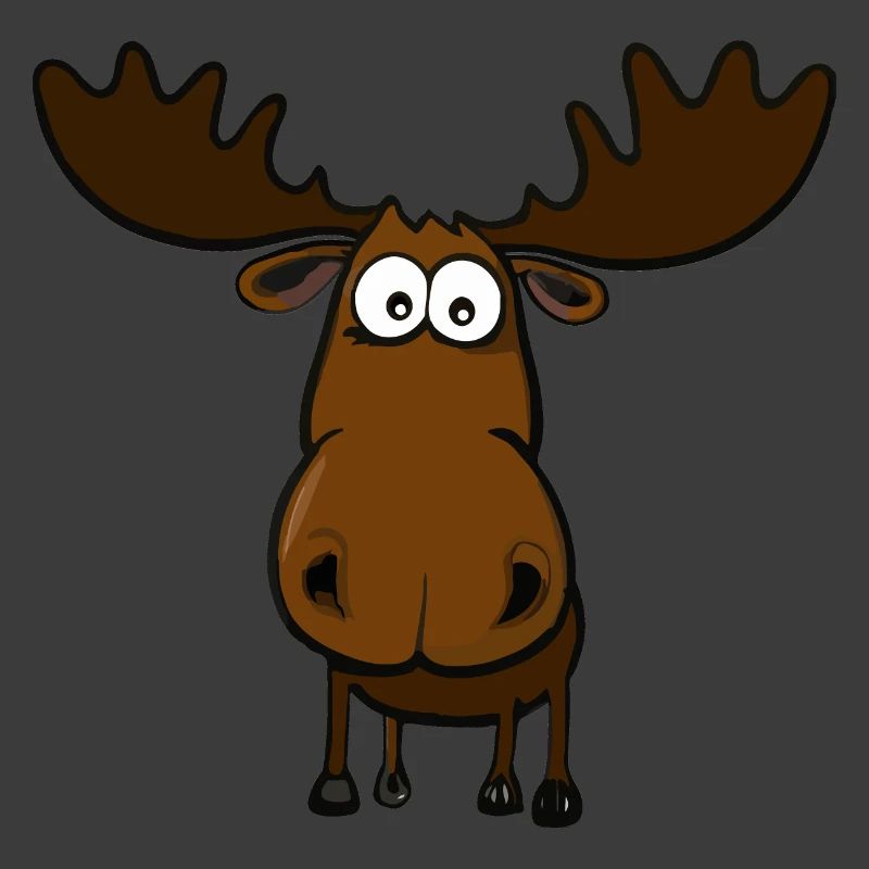 Lustiger depperter Elch