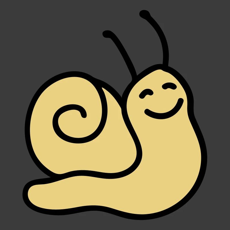 Fröhliche Schnecke