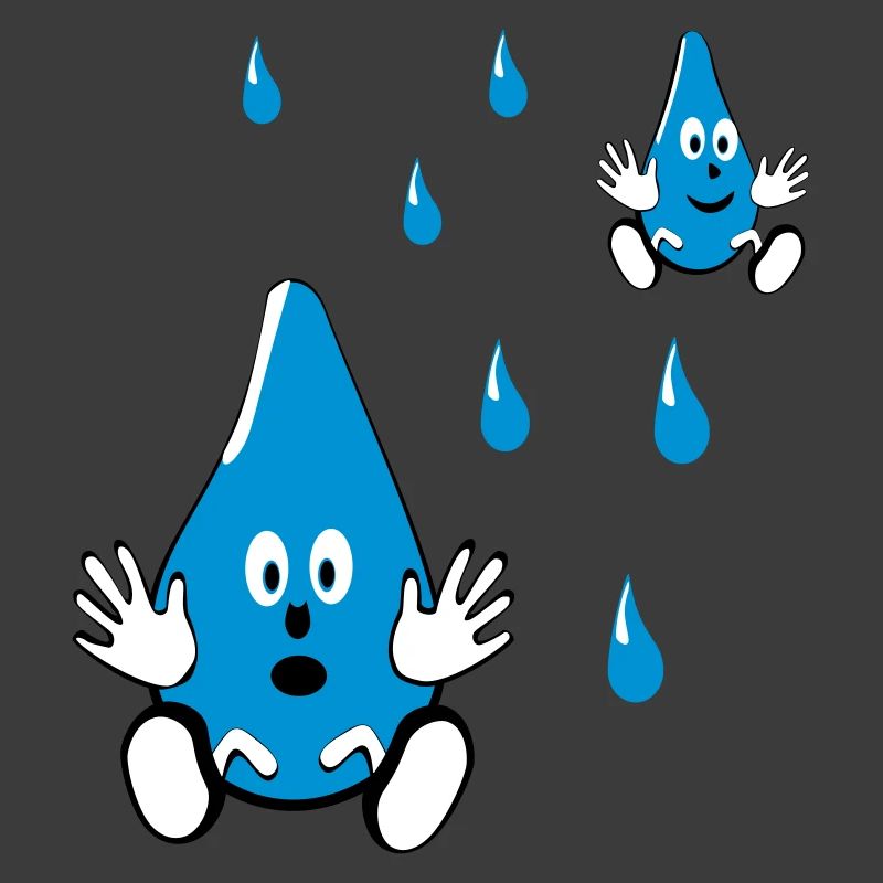 Kleine Wassertropfen Freunde