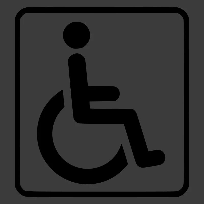 Rollstuhlsymbol für Behinderte #