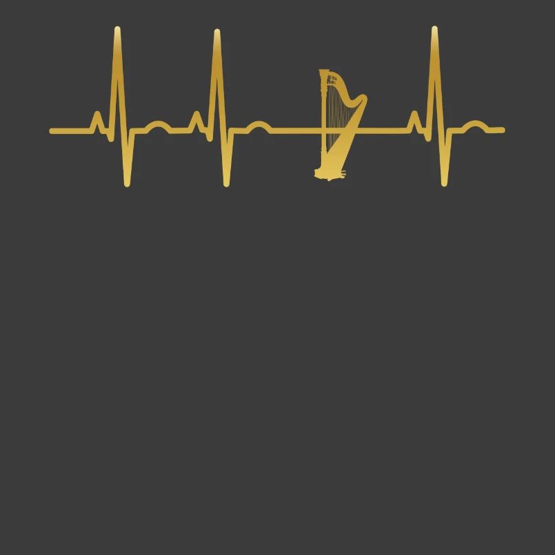 evolution ekg heartbeat harfe harp