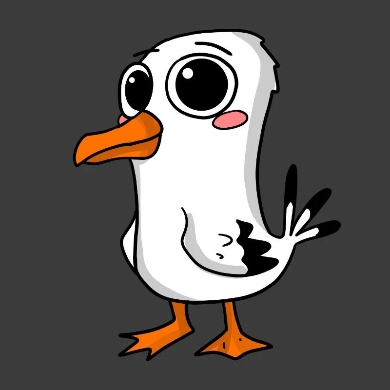 Mouette mignonne