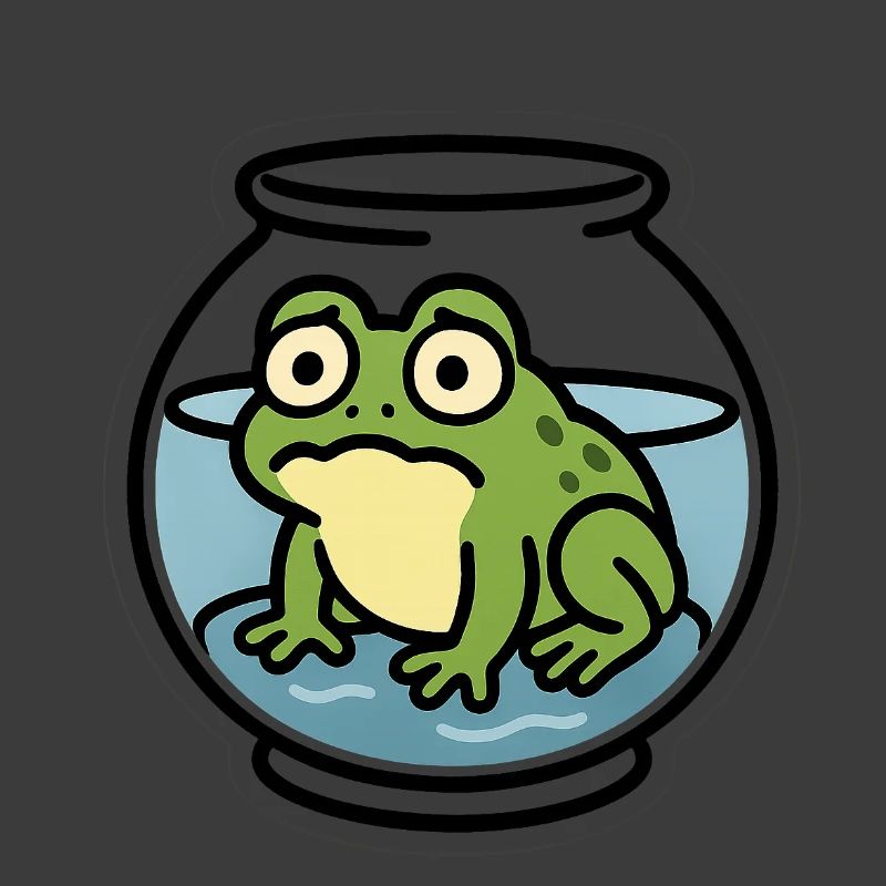 Grenouille dans un bol