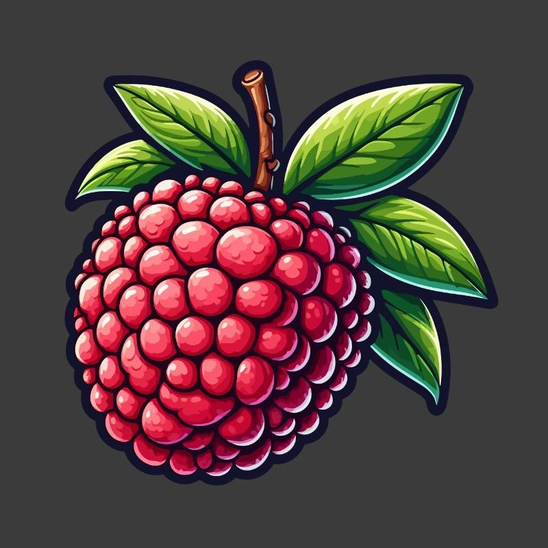 Litchi Illustrated Bright