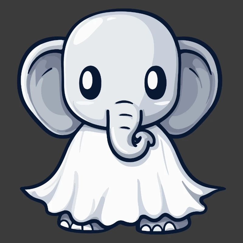 Elefant Halloween Geist