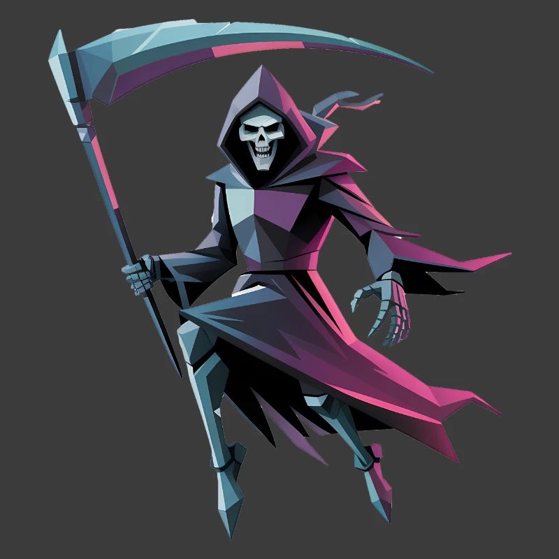 Death Reaper - Cooles Low-Poly-Logo
