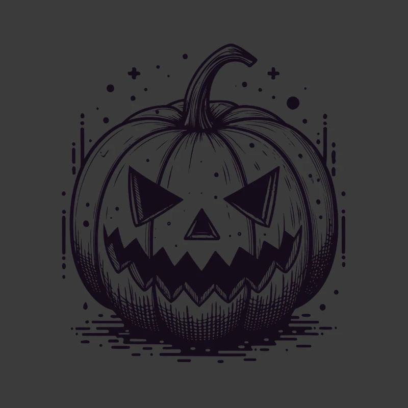 Schwarzer Jackolantern Kürbis