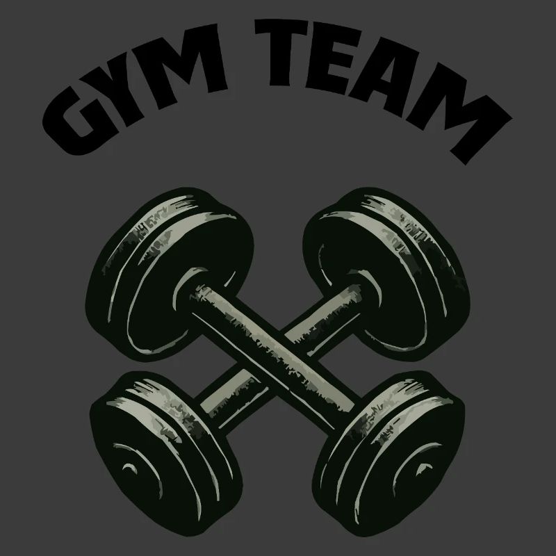 Crossing Dumbbell Silhouette Design