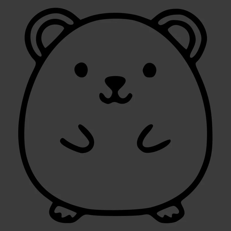 Hamster Lineart Vektor