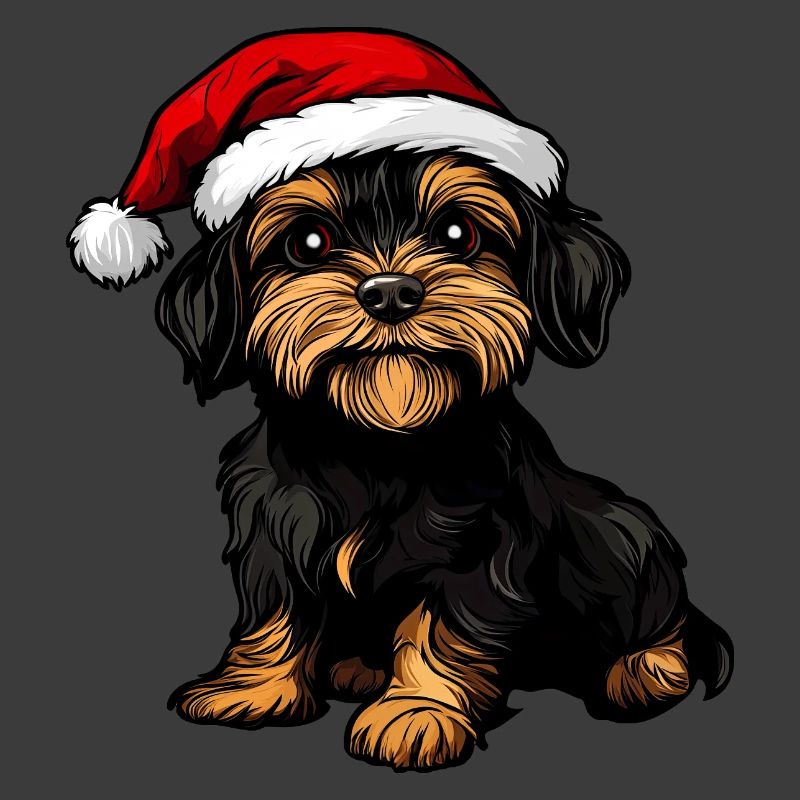 Hund Weihnachtsmann