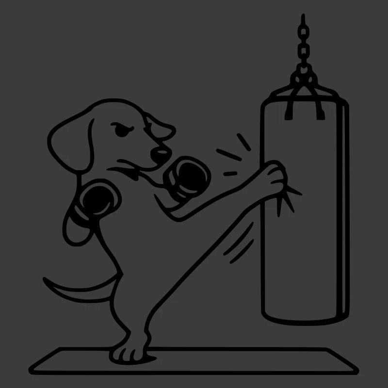 kickboxen boxen hund dackel