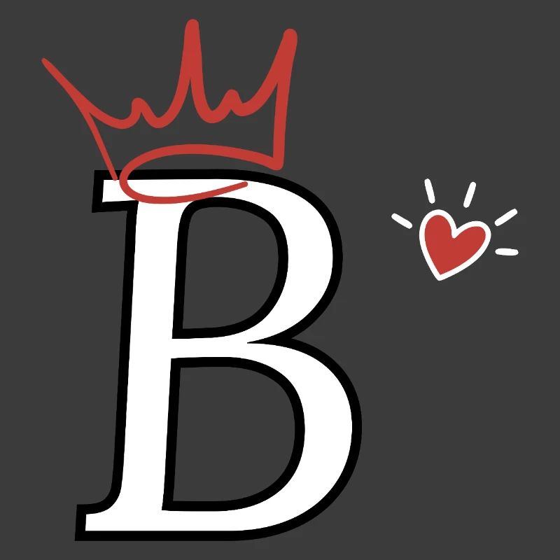 Buchstabe B Kronenherz