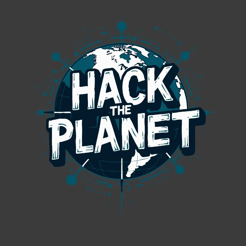 Globus Hack Motiv – Planetärer Techstil