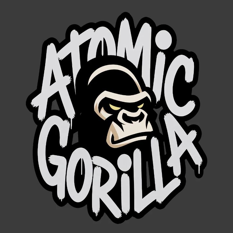 Atom-Gorilla-Graffiti-Emblem