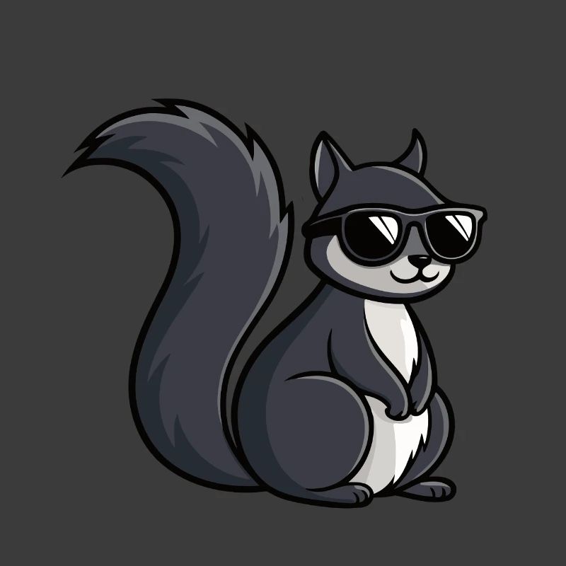 Coole Eichhörnchen-Dunkle Brille