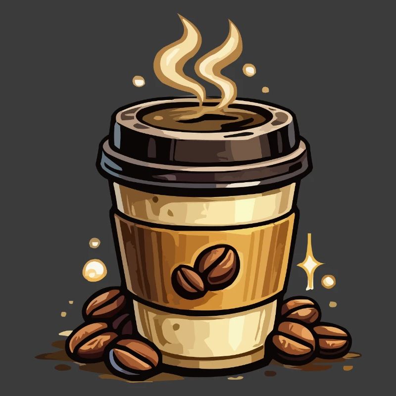 Kaffee Kunst Becher