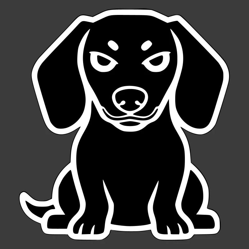 Dackel Hund Sticker Icon