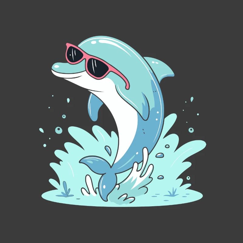 Delfin-Sommer-Pinkbrille