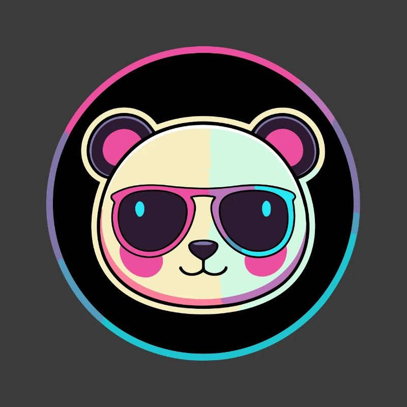Neon Panda Sunglasses