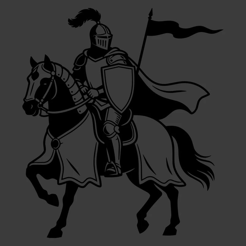 Ritter auf dem Pferd
