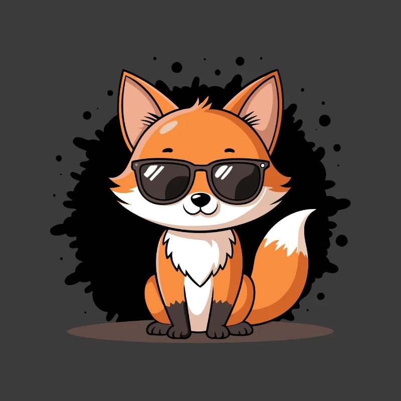 Chic Fox Schwarze Brille
