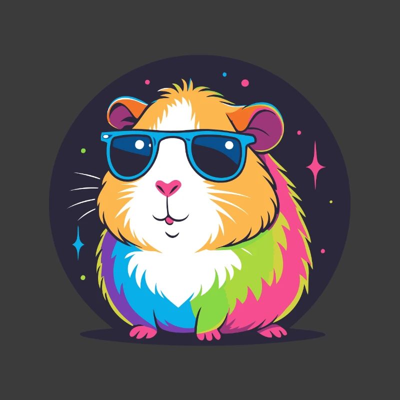 Rainbow Hamster Sunglasses