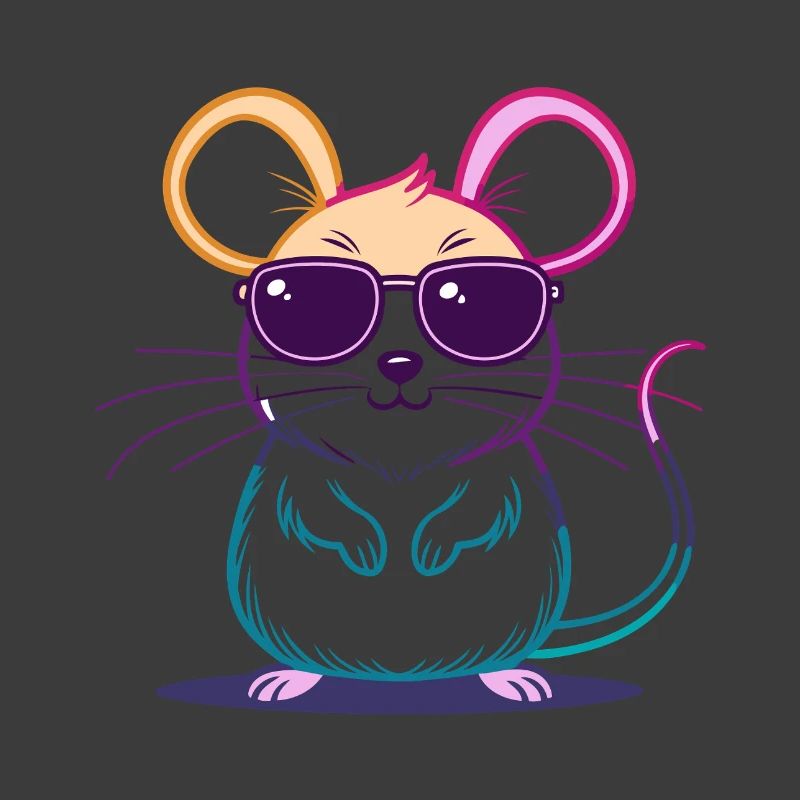 Regenbogen-Maus-Brille