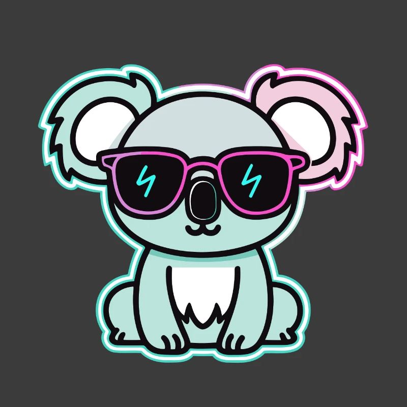 Koala-Neonbrillen