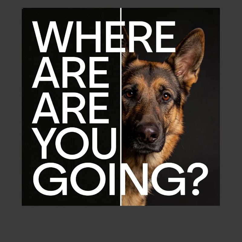 Deutscher Schäferhund Statement Motiv