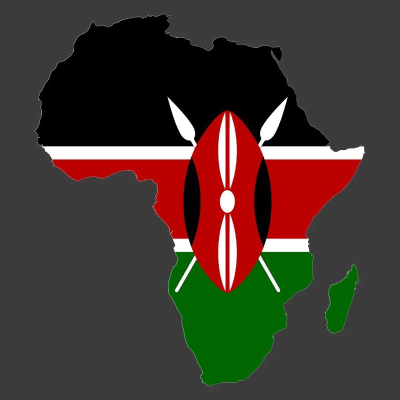 Kenia_Flagge_Afrika_used