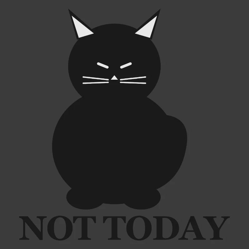 Nicht heute Katzen-Silhouette