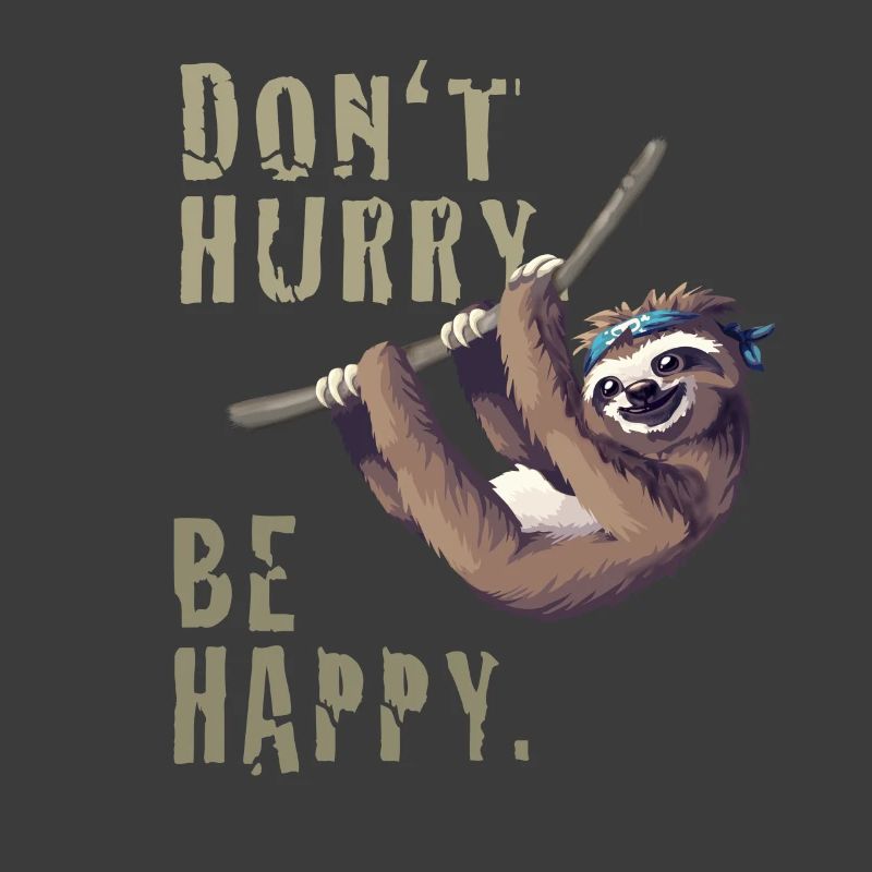Sloth chill sleep Slow happy humor fun nerd