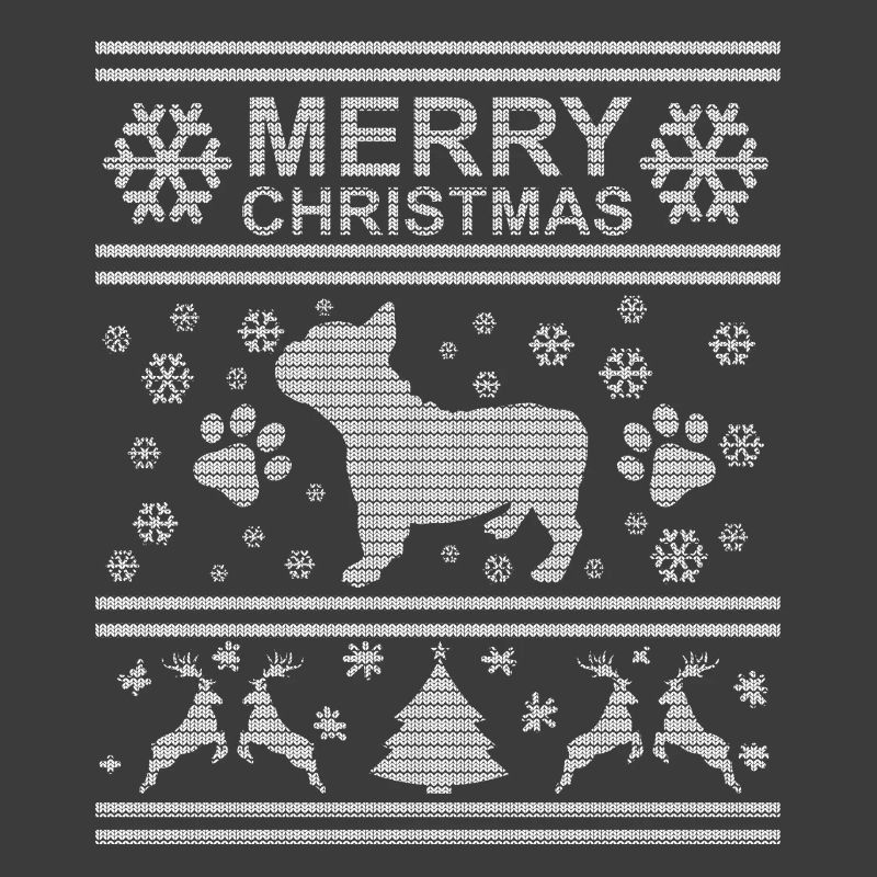 Laid de Noël Pull de bouledogue français